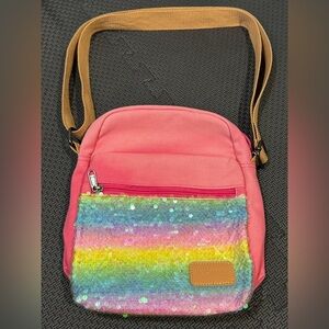 Rainbow Sequin Crossbody Bag